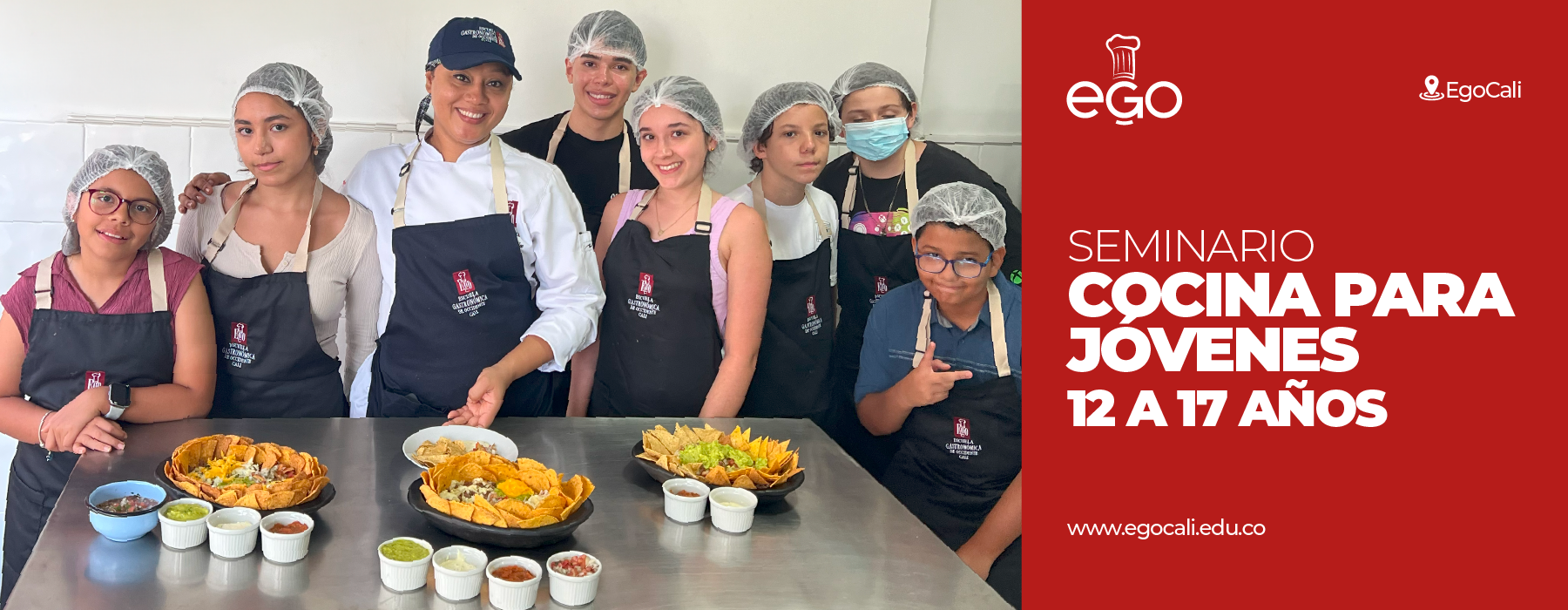 Seminario de Cocina para Jóvenes de 12 a 17 años